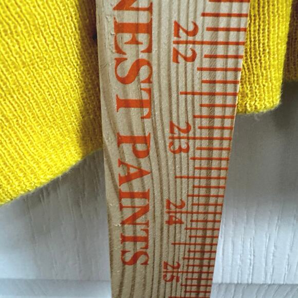 Pina Rossi Yellow White Polka Dots Button Down Cardigan Sweater Women’s XL - Picture 9 of 9